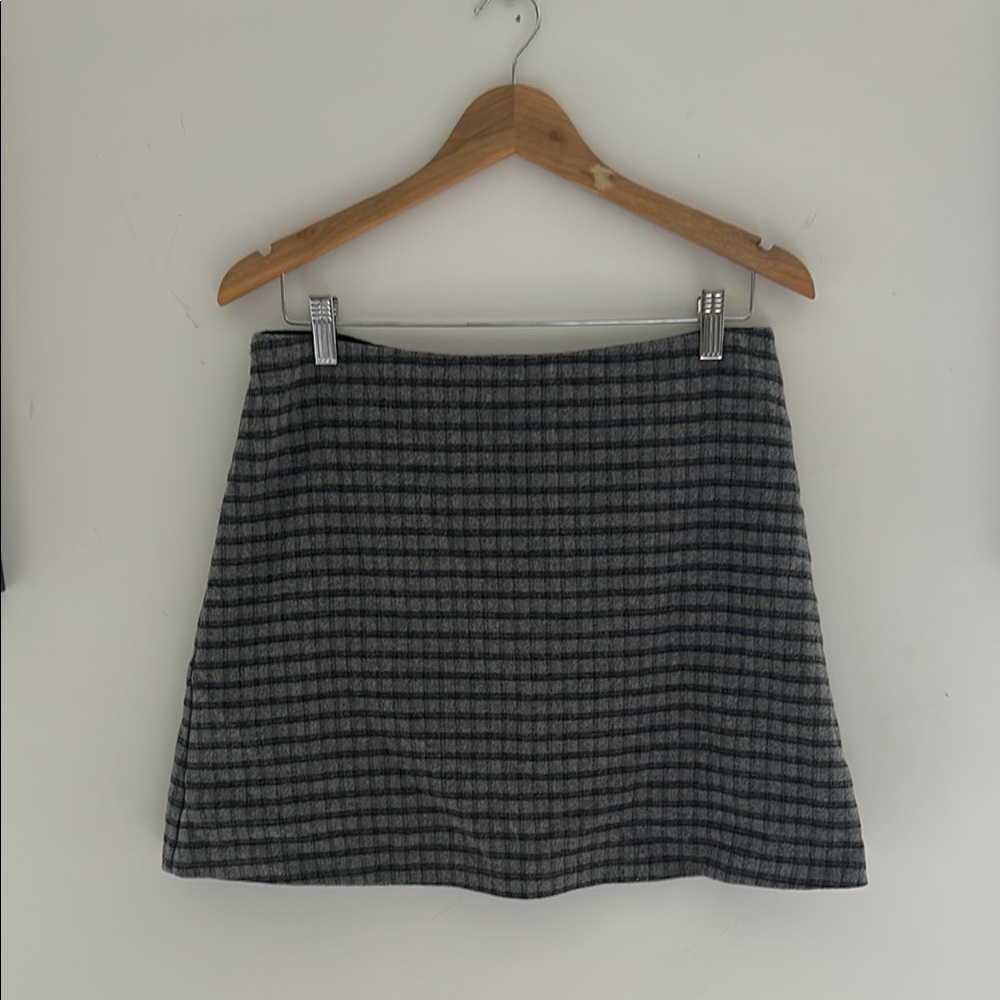 Wilfred Black and White A-Line Mini Skirt